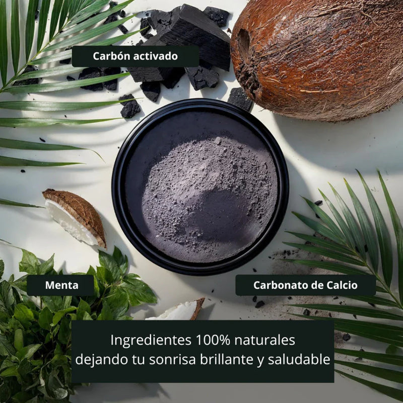 Carbon Coco® - Blanqueador Dental Menta + Cepillo de Bambú